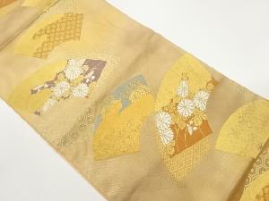  扇面蒔絵文織出し袋帯